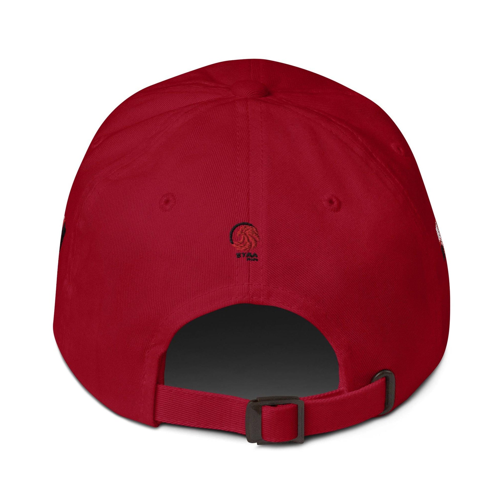 Red PRN hat back