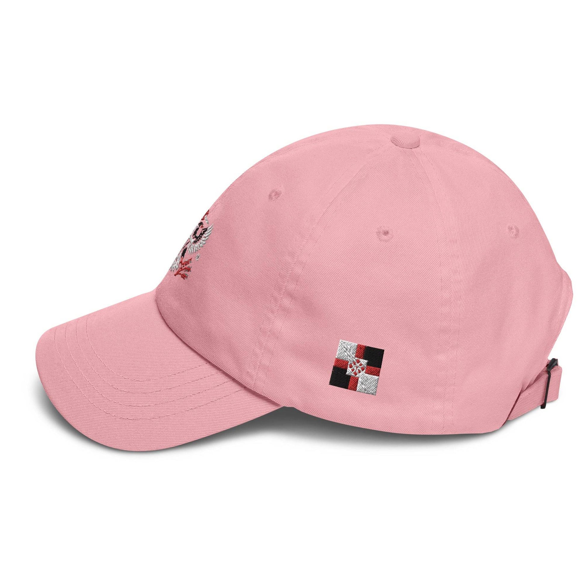 Pink PRN hat side left 