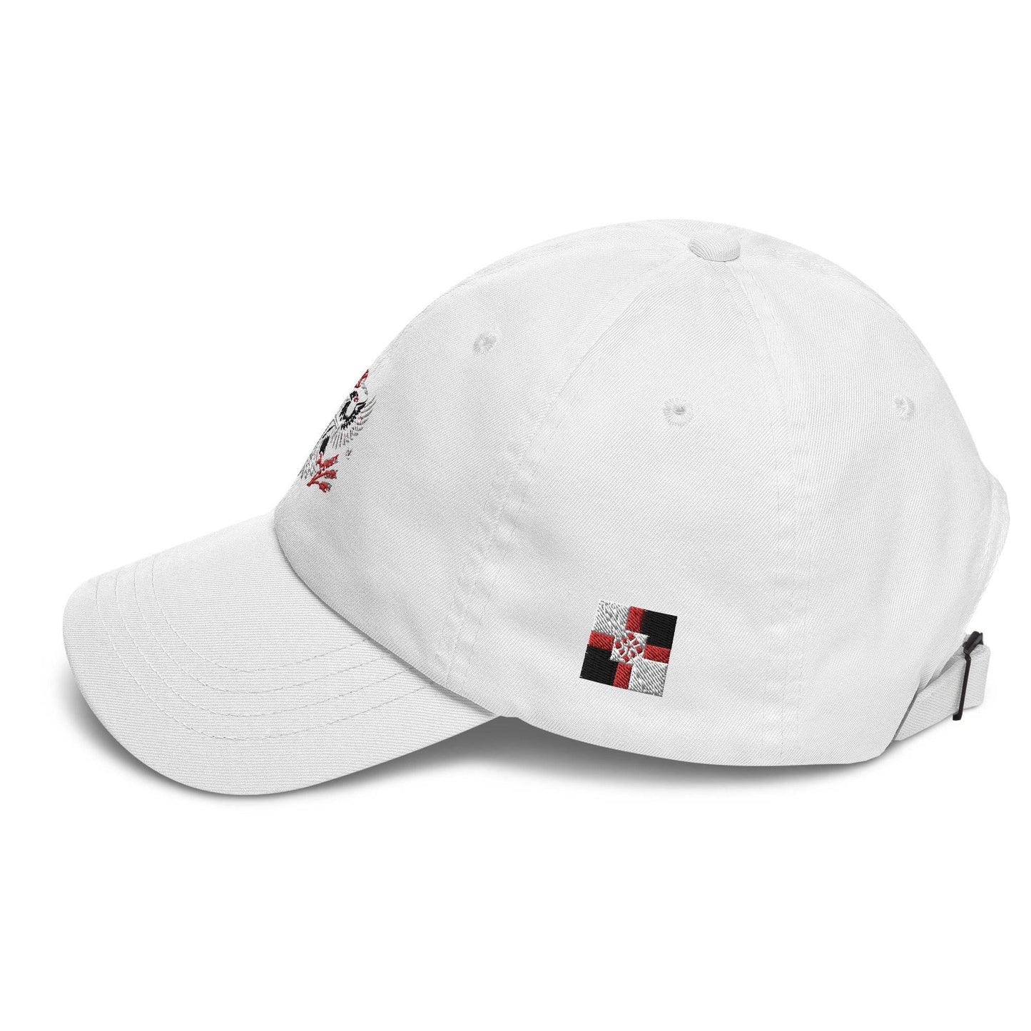 White PRN hat left