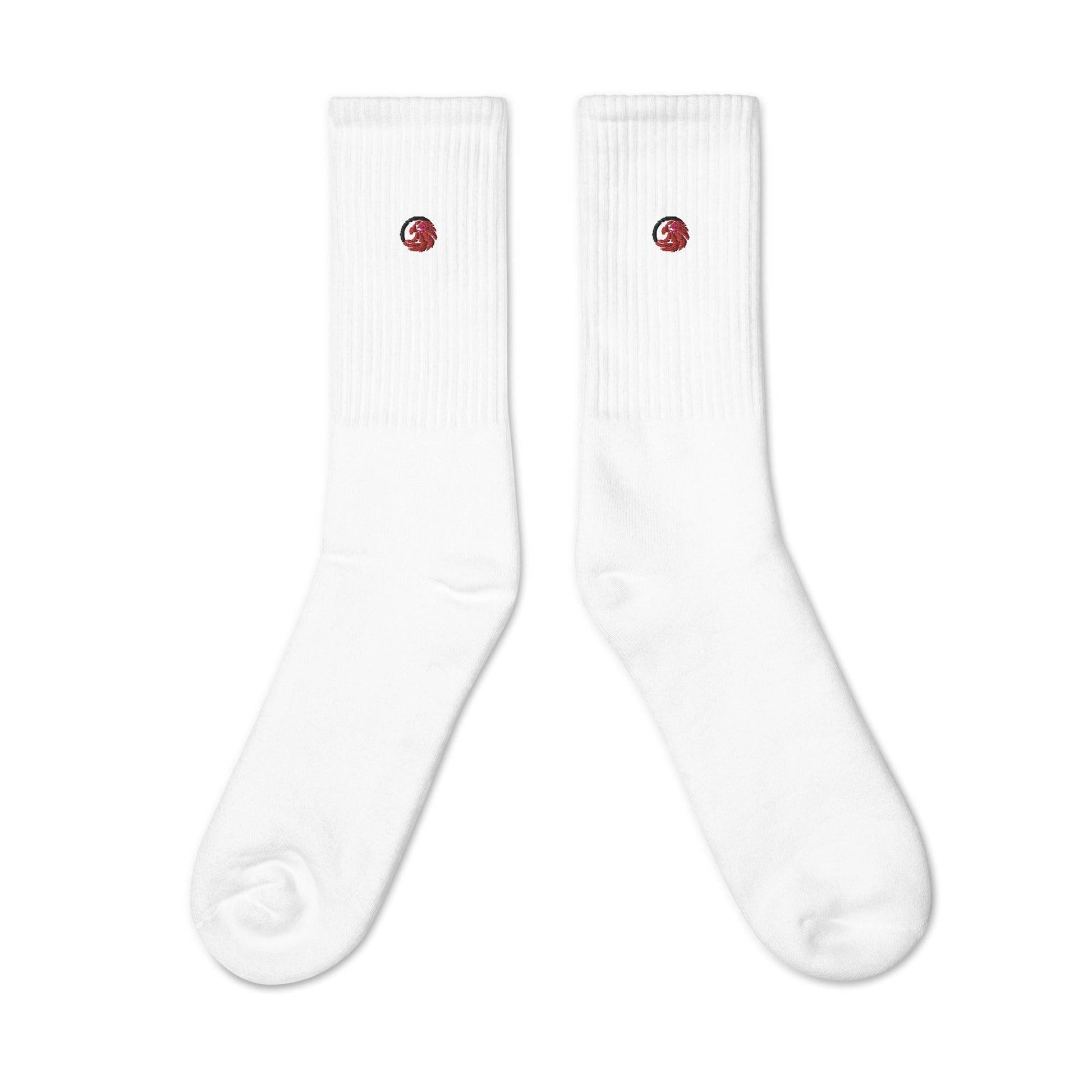 White socks both logo sides