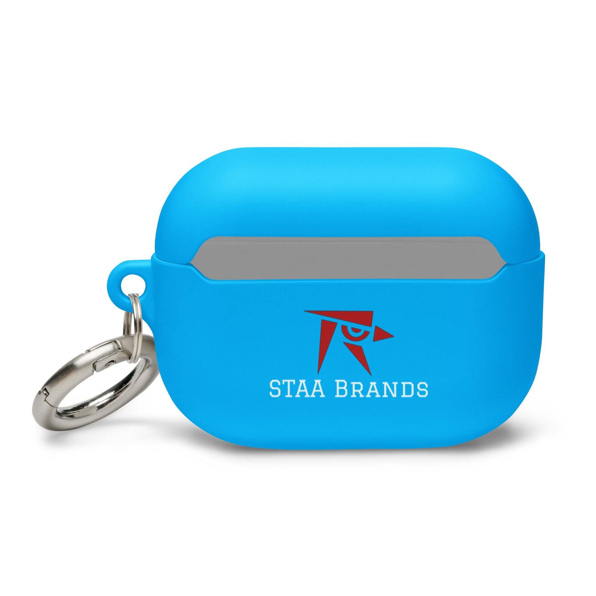 Blue AirPod pro rubber cover back