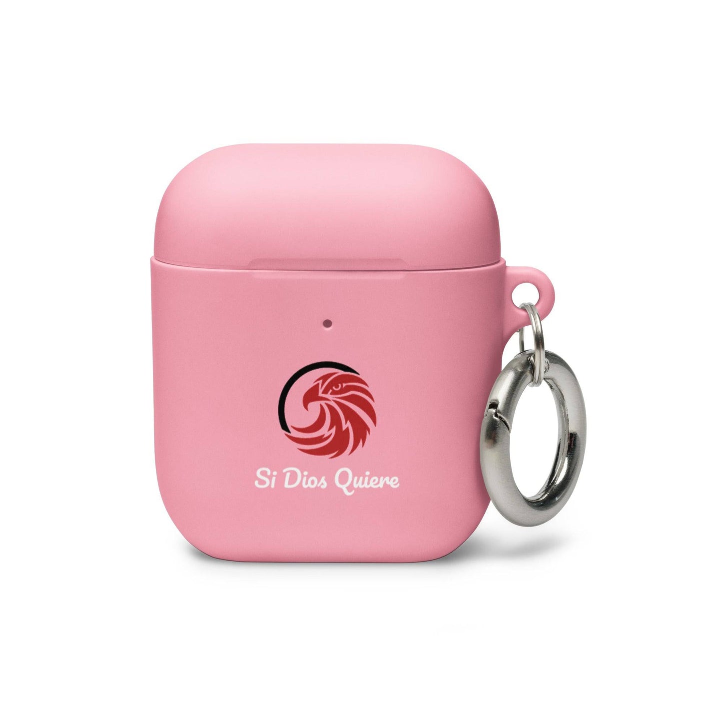 Pink AirPod rubber cover front