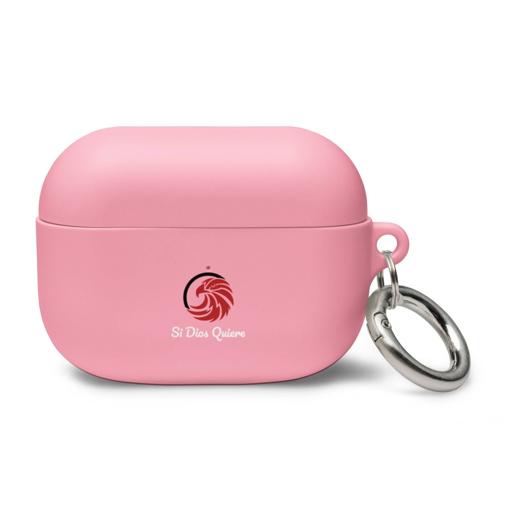 Pink AirPod pro rubber cover front