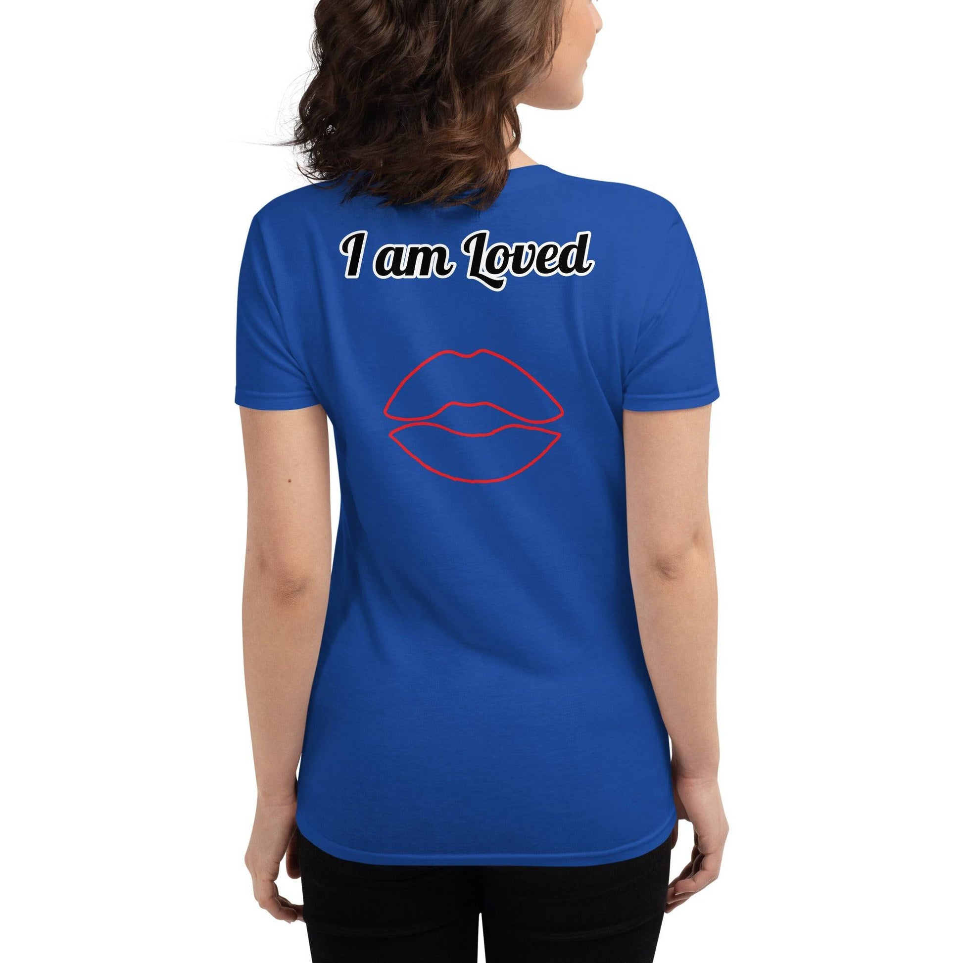  KISS t-shirt back view royal blue