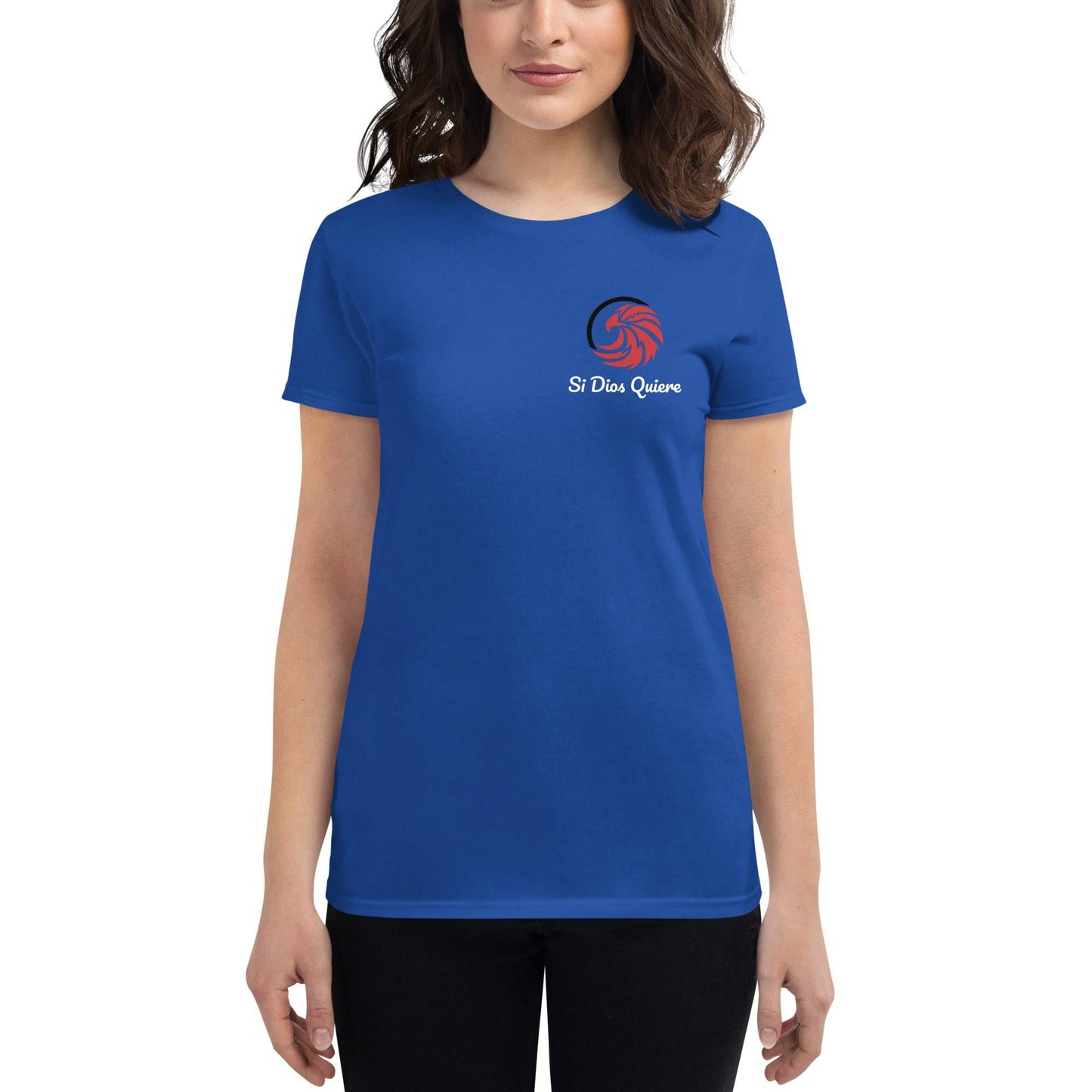  KISS t-shirt center view royal blue