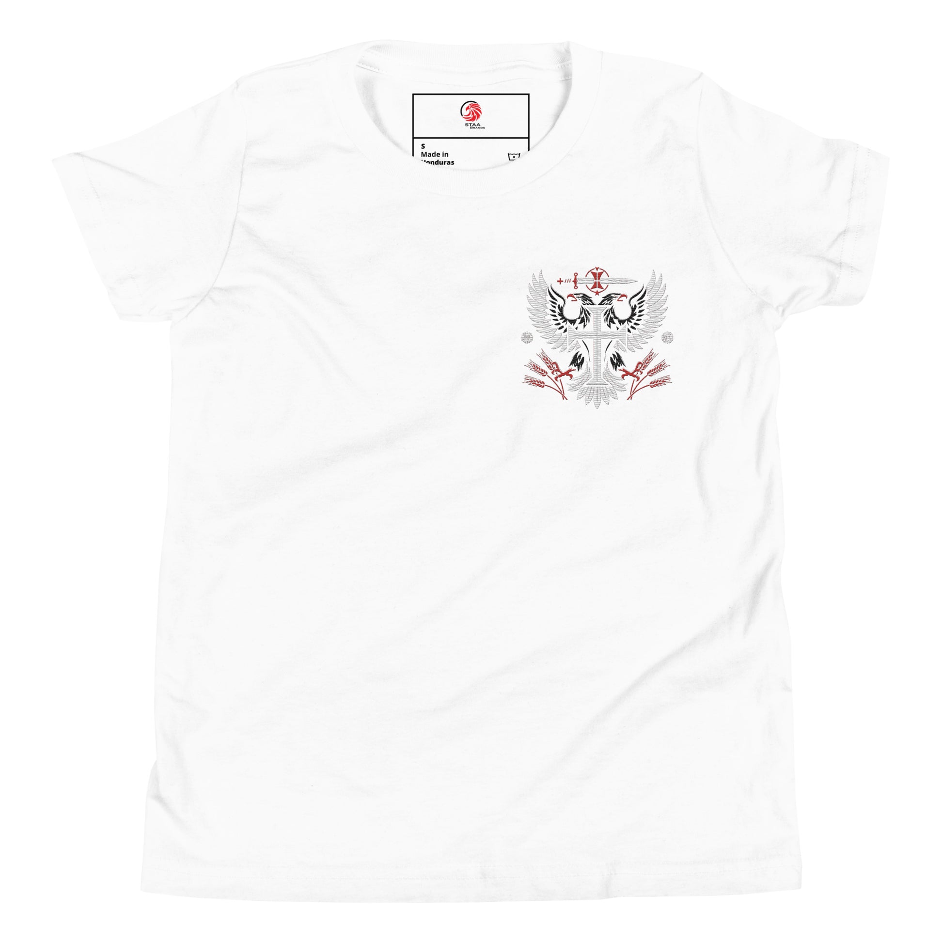 a white t - shirt with a bird on it